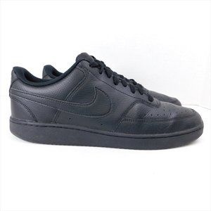 Nike CD5463-002 Court Vision Low Black Leather Sneakers 12 (4925)